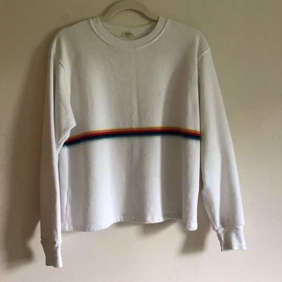 Rainbow Striped Brandy Melville Sweater - Picture 1 of 4